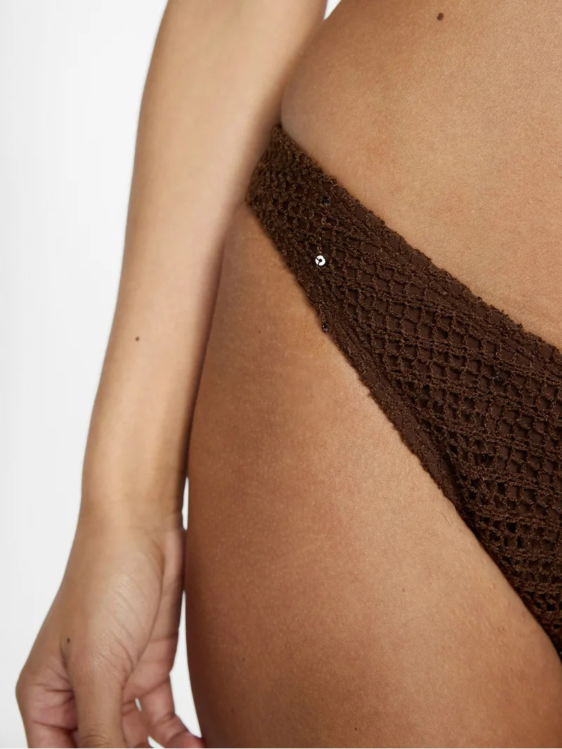 No Boundaries High-Leg Bikini Bottoms, Women's XXS-XXL | Walmart (US)