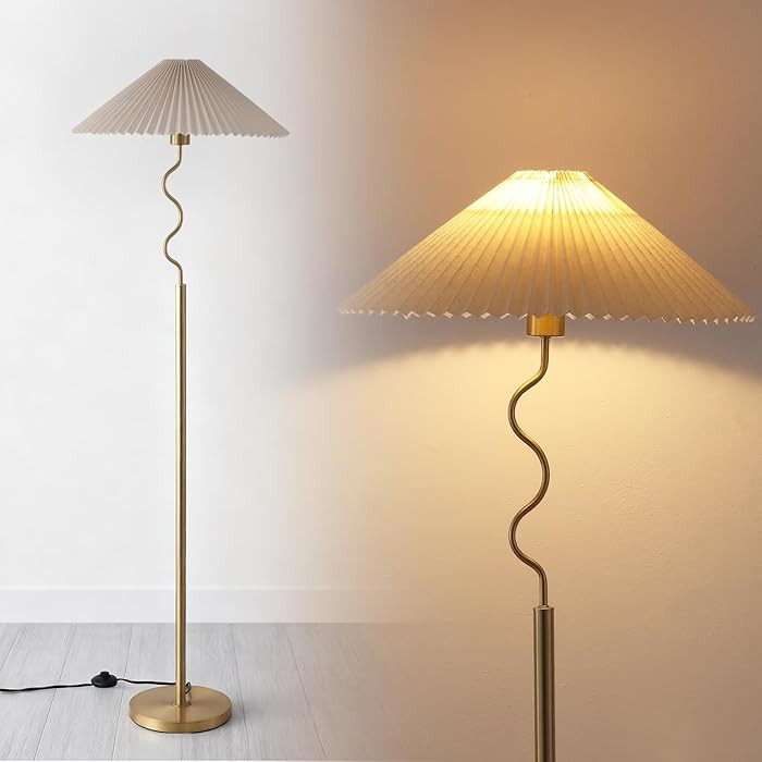 Modern Floor Lamp with 3 Color Temperatures, Foot Switch Standing Lamps for Living Room,Tall LED ... | Amazon (US)