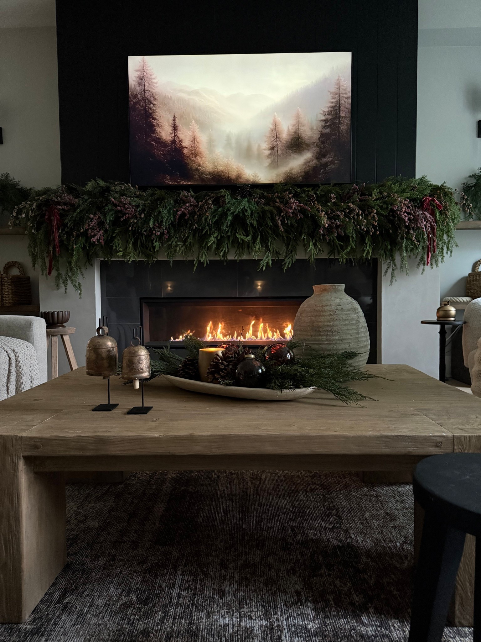 Rustic organic coffee table styling✨
A lower centerpiece is perfect for the holidays.. there’s usually more people and guests in the loving room. Easier to talk over☺️
Holiday ready home 

#LTKHoliday #LTKSeasonal