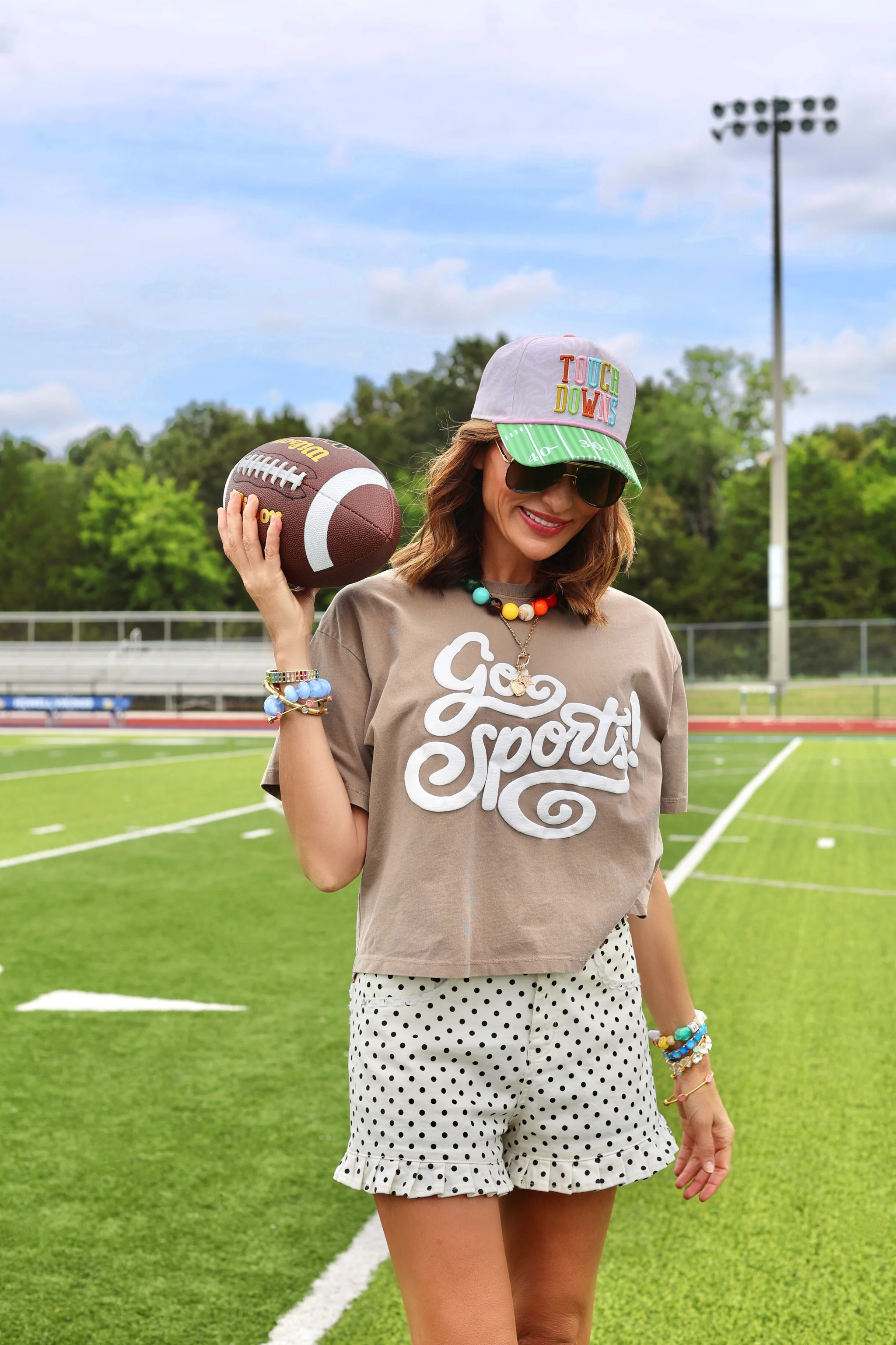Mocha Go Sports Crop Tee | Poppy & Pine