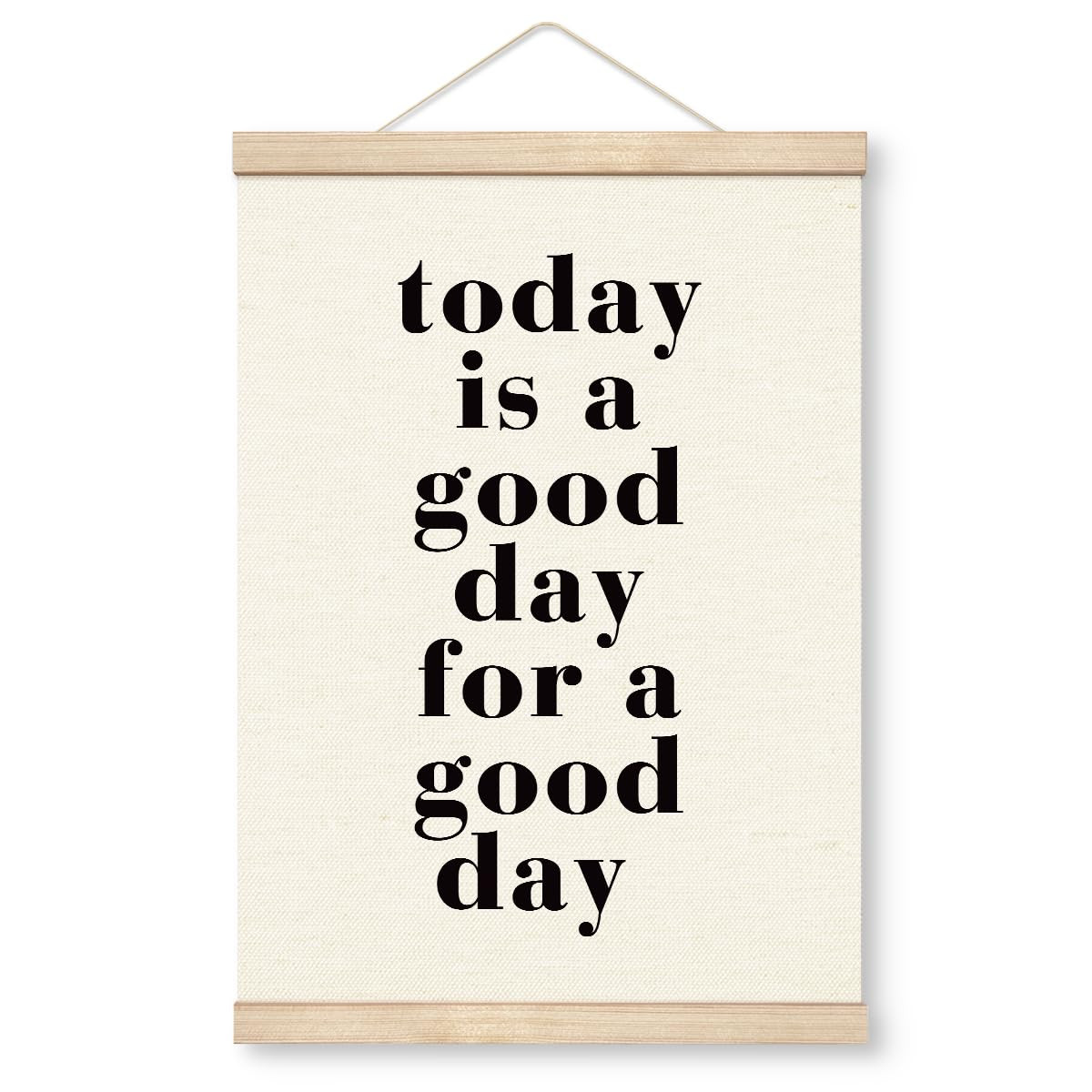 Yxadu Inspirational Canvas Poster, Today is A Good Day Canvas Poster Wood Hanger, Canvas Wall Art... | Amazon (US)