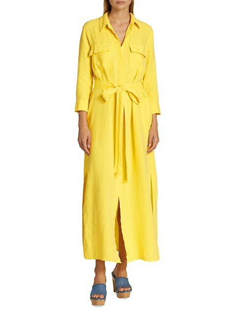 L'AGENCE Cameron Long Shirtdress | Saks Fifth Avenue