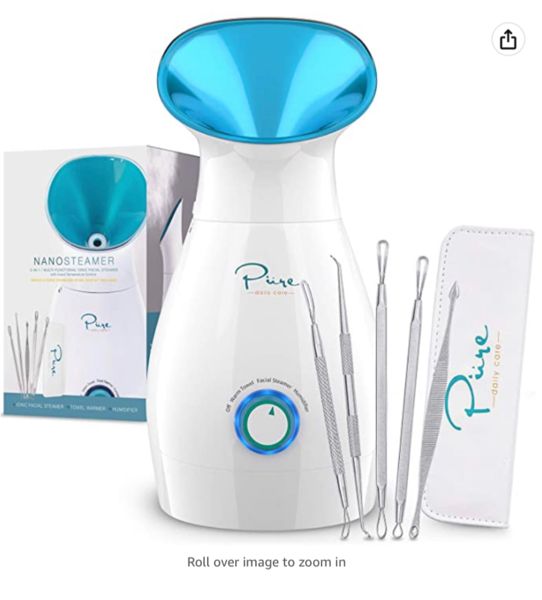 It's very easy to use and when you turn it on the steam starts to come out in only 2 minutes. When you fill up the bottle, the steam continues to come out for such a long time that now I only fill the bottle up halfway. The sensation of the steam on my face is so relaxing.
 

#facesteamer

#LTKU #LTKFind #LTKunder50