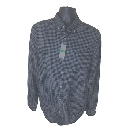 Original Penguin Men s Jaspe Gingham Long Sleeve Button-Down Shirt S | Walmart (US)