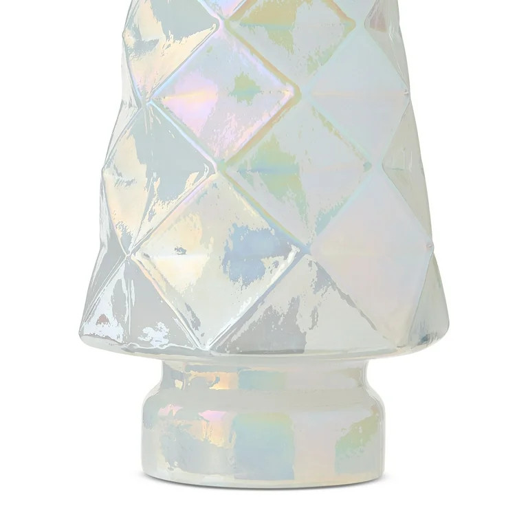 Glass Christmas Tree Decoration, White, 15", by Holiday Time | Walmart (US)