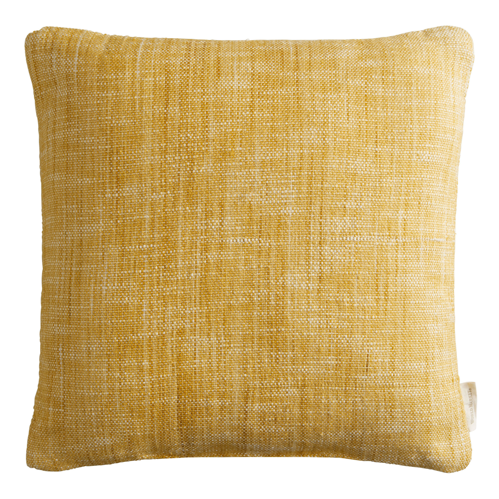 Solid Woven Reversible Indoor Outdoor Throw Pillow | World Market