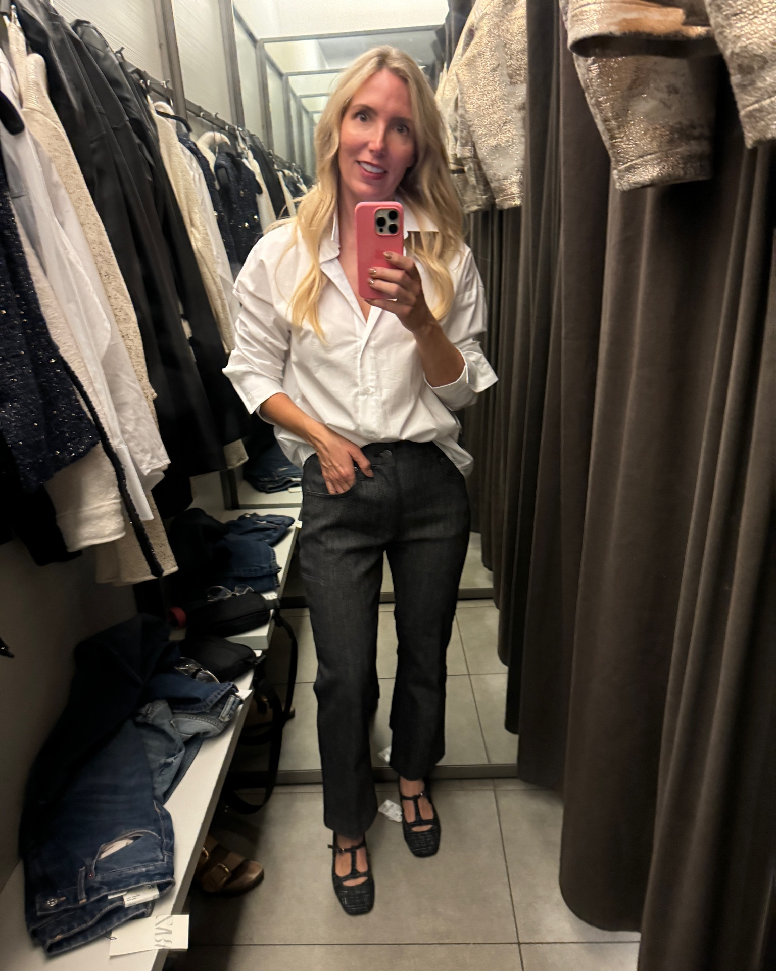 Let’s get down to business…on a budget! Best white button down HERE!