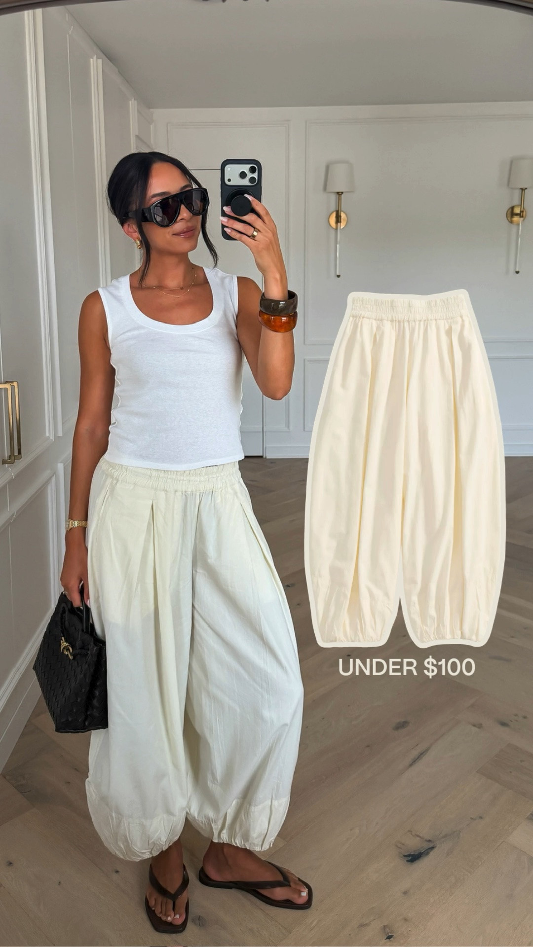 Your most loved last week 🤍 Obsessed with these balloon pants! Great shape, pockets 🙌🏽, and they’re lightweight enough to wear on super hot days and they’re under $100!! Run big I’m wearing an XS! 

summer outfit, summer style, white pants, mom outfit, postpartum outfit, airport outfit, travel outfit, casual chic outfit, chic summer outfit

#LTKSeasonal #LTKmomlife