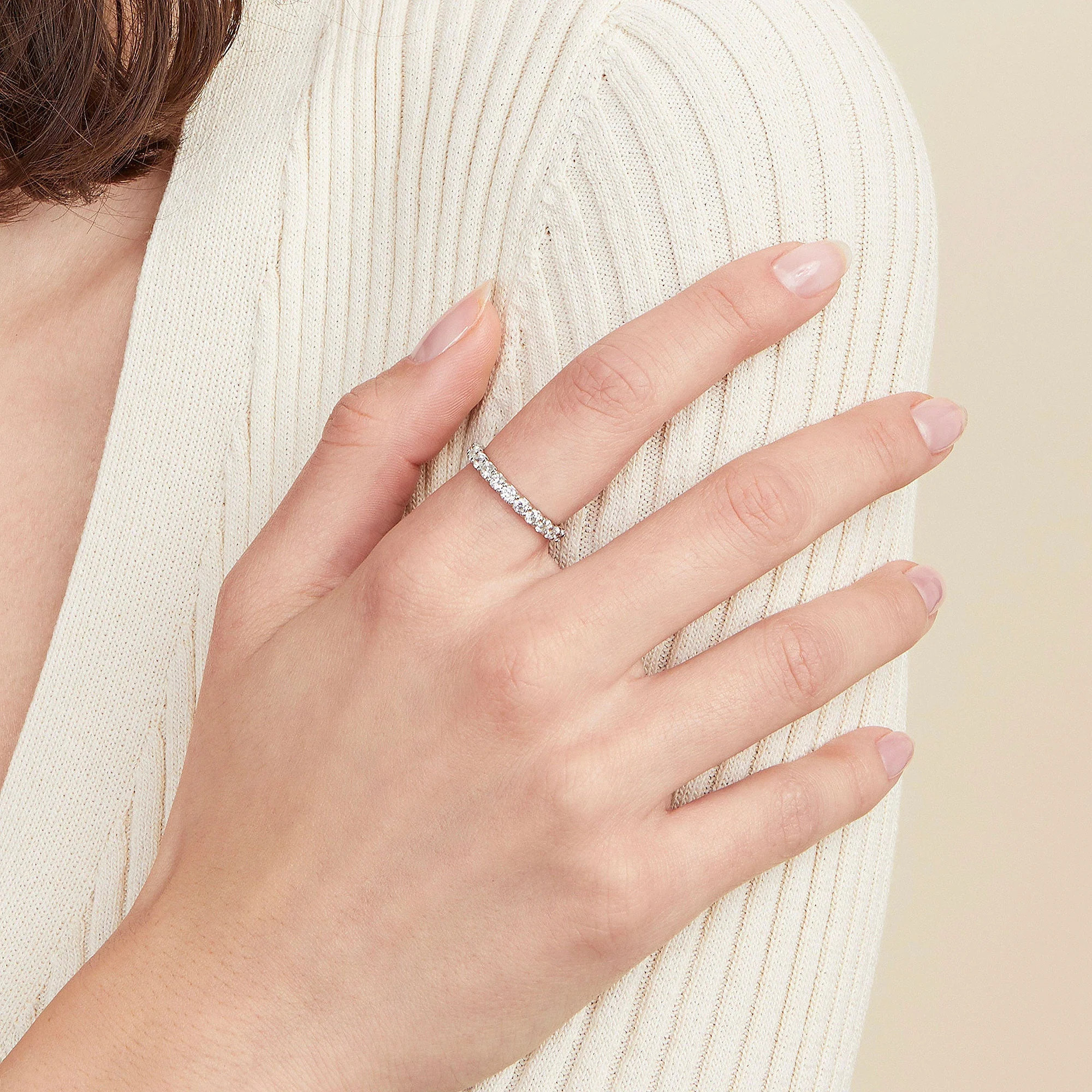 Bold Diamond Eternity Ring | Mejuri Fine Crew
