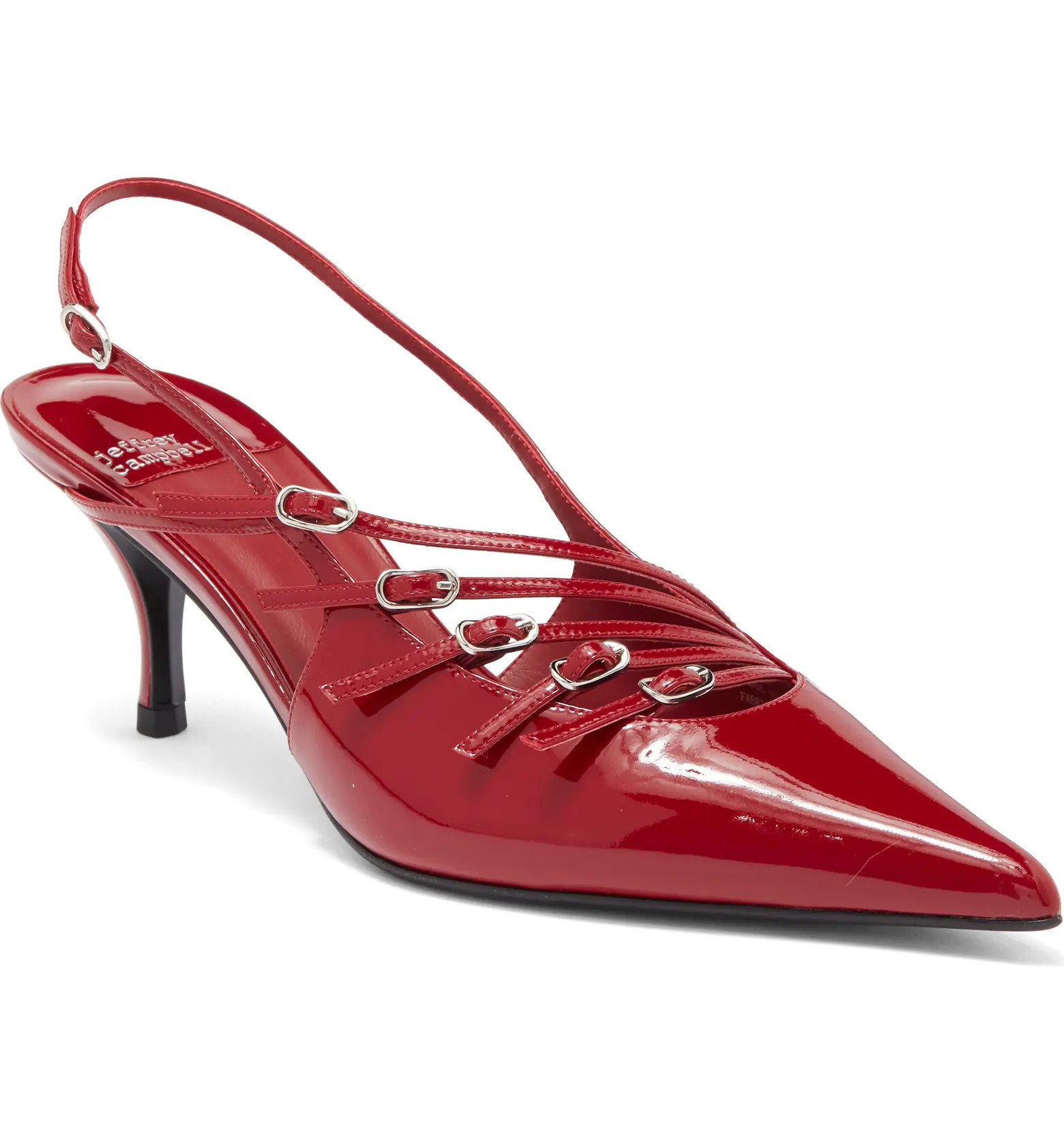 Jeffrey Campbell Lash Pointed Toe Kitten Heel Sandal (Women) | Nordstrom | Nordstrom