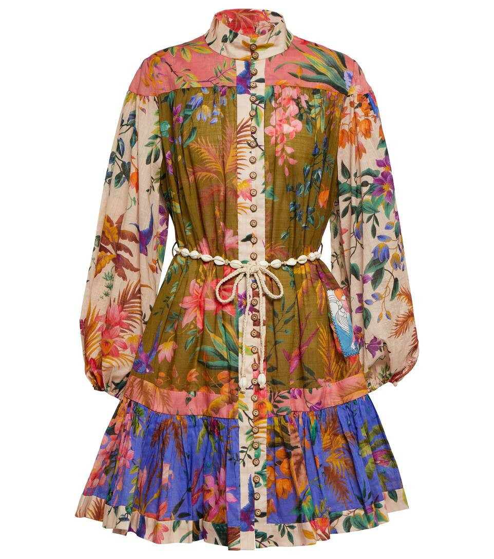 Tropicana cotton voile minidress | Mytheresa (UK)