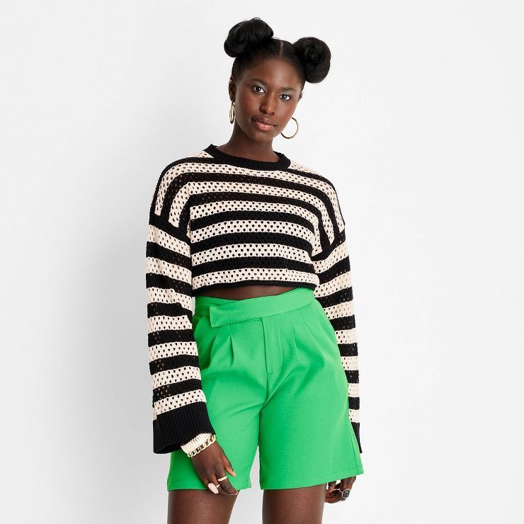 Women's Open Knit Crewneck Sweater - Future Collective™ with Alani Noelle, Target Fashion, Target | Target