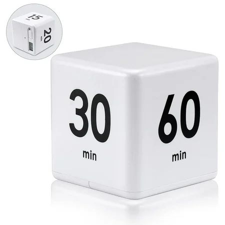 Portable Cube Timer Digital Kitchen Timer Countdown Alarm 15-20-30-60 Minutes Flip Timing with Digit | Walmart (US)