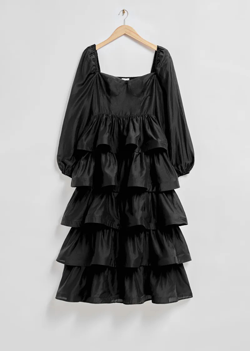 Midikleid mit gerüschten Stufen | & Other Stories (DE + FR)