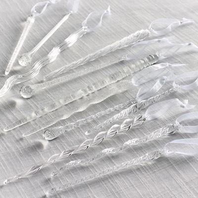 Icicle Accent Ornaments, Set of 12 | Frontgate | Frontgate