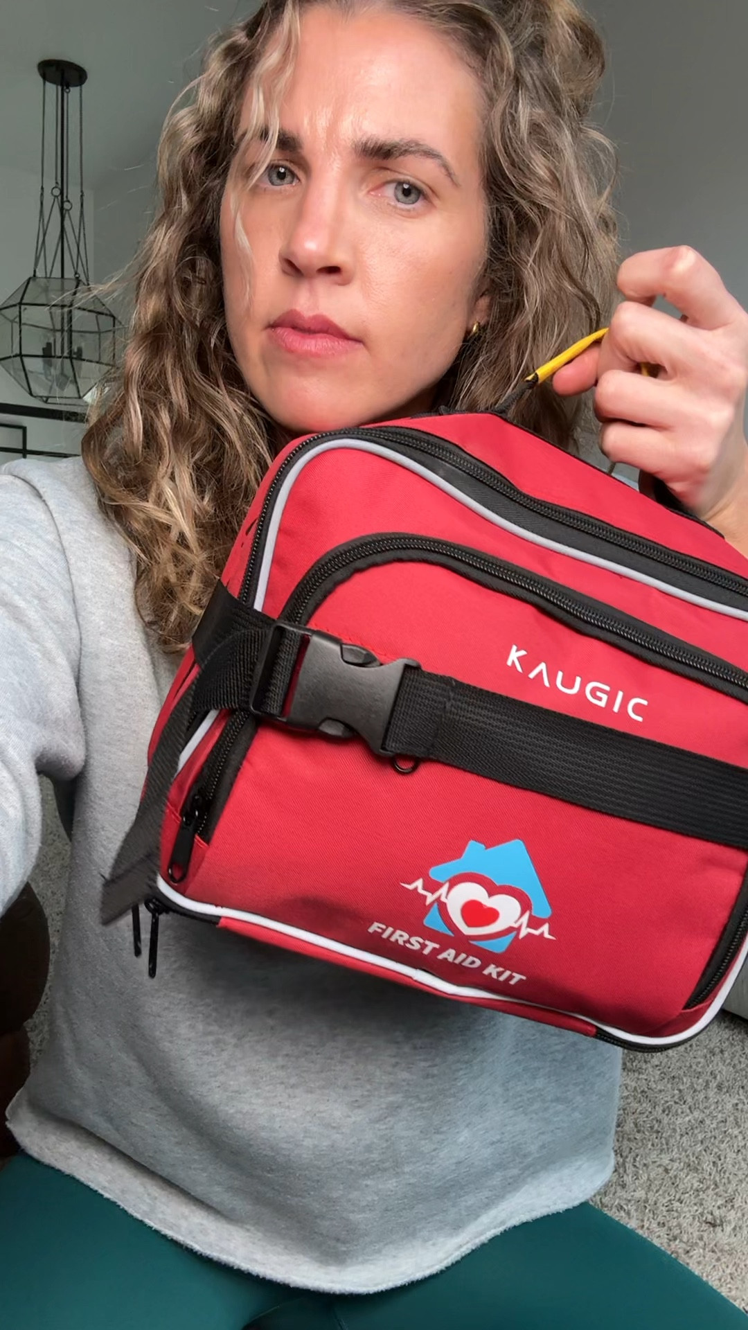 Keeping my family prepared with this organized first aid kit. 🏠✨