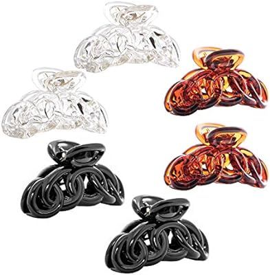 RC ROCHE ORNAMENT 6Pcs Womens Vintage No Slip Strong Hold Sectioning Styling Power Beauty Fashion... | Amazon (CA)