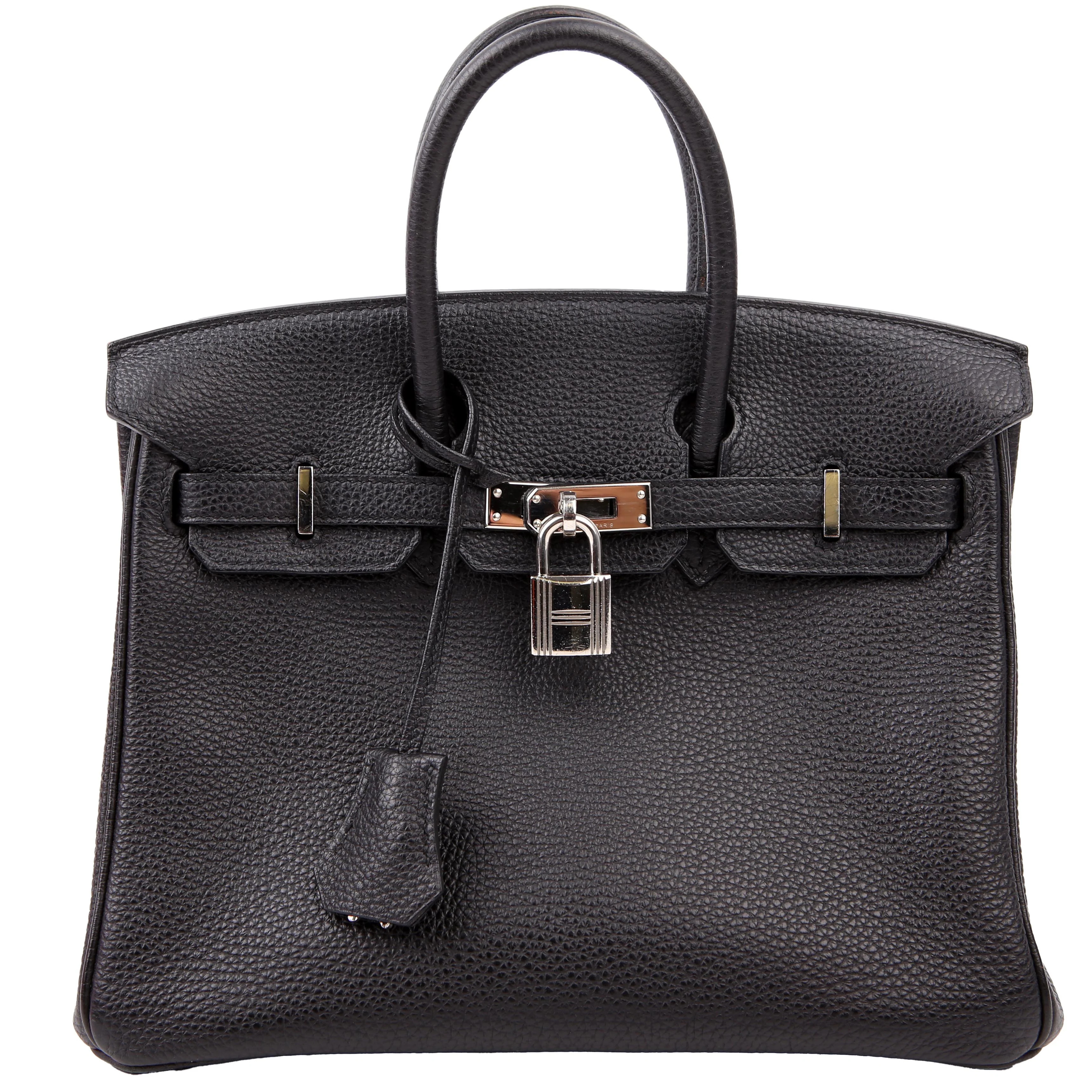 Birkin 25 Togo 2016 Black/Palladium | Keeks Designer Handbags