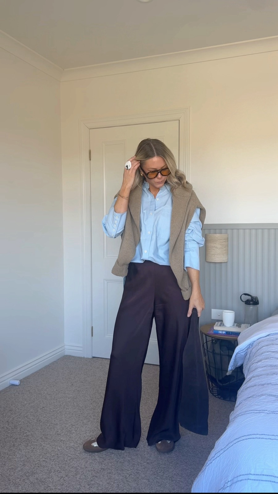 Mondays in my favourite colour combo - blue and brown! I’m in a 10 in the pants (they run big!) and a 14 in the shirt for a more oversized fit.

#LTKaustralia #LTKworkwear #LTKstyletip