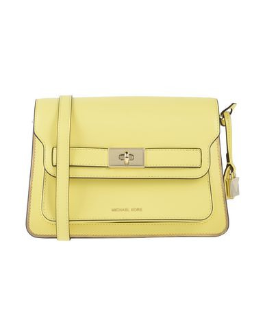 Michael Michael Kors Lg Shldr Flap Woman Cross-body bag Yellow Size - Bovine leather | YOOX (US)