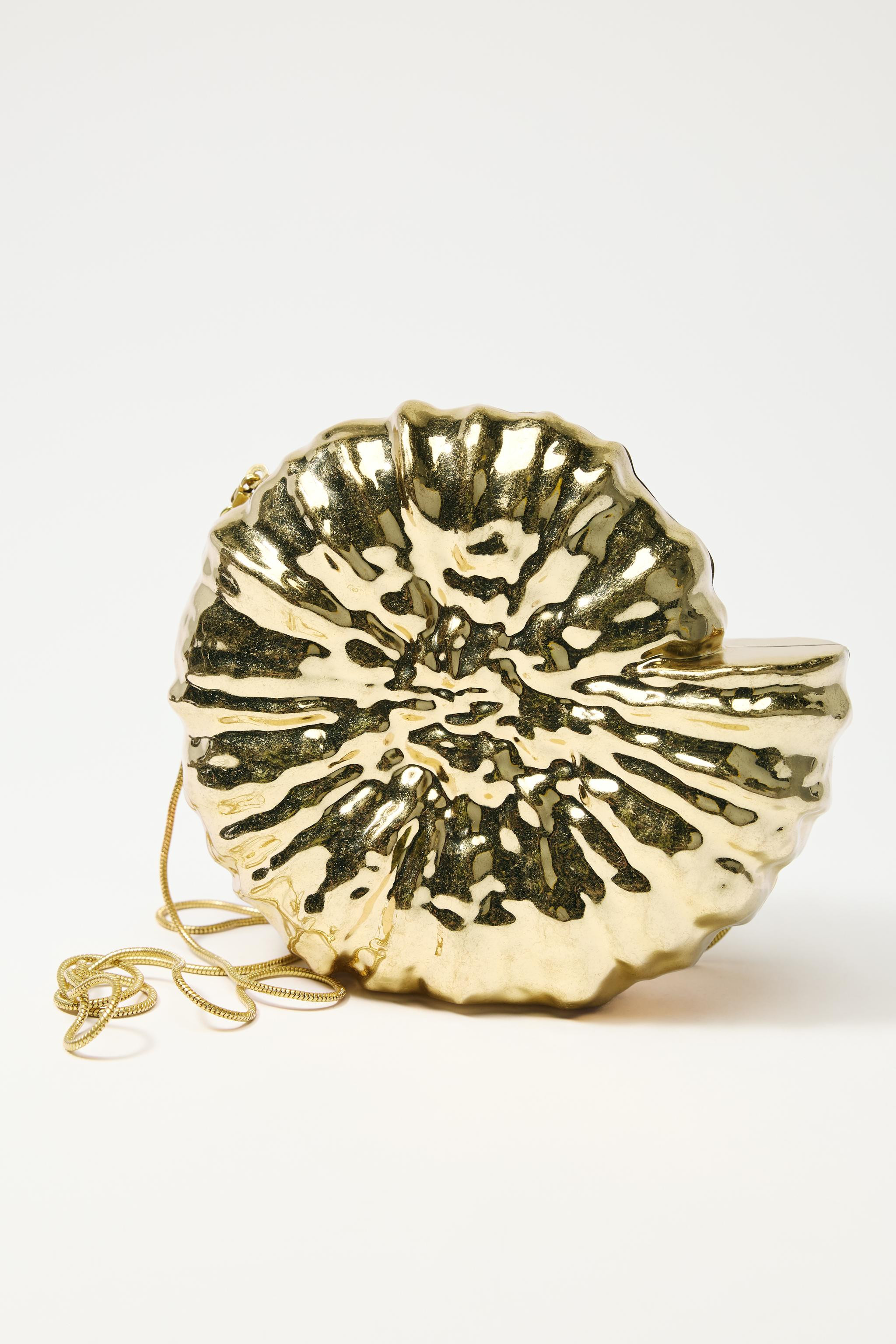 METALLIC SHELL MINAUDIÈRE | Zara Canada