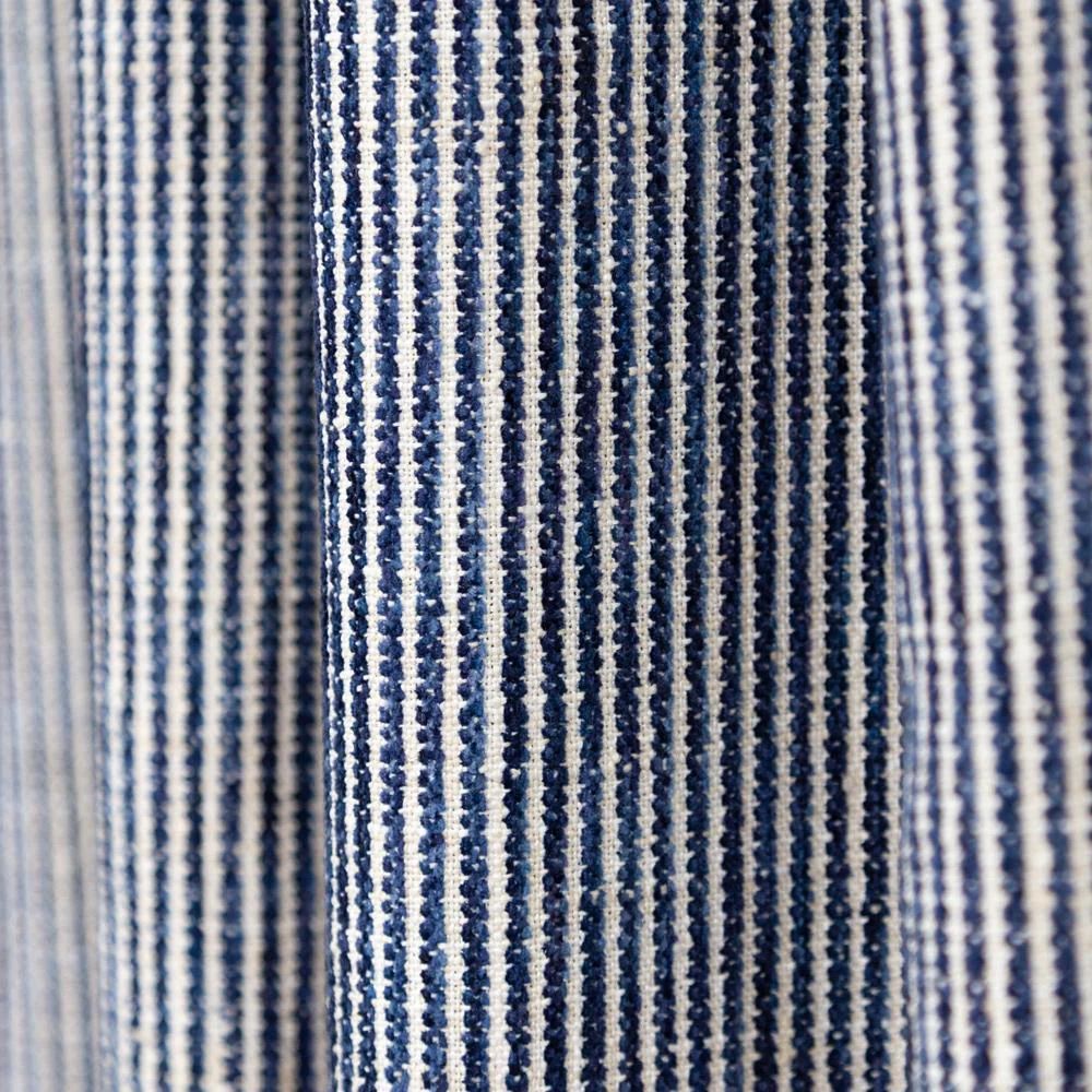 Marklin Stripe Fabric, Ink Blue | Tonic Living