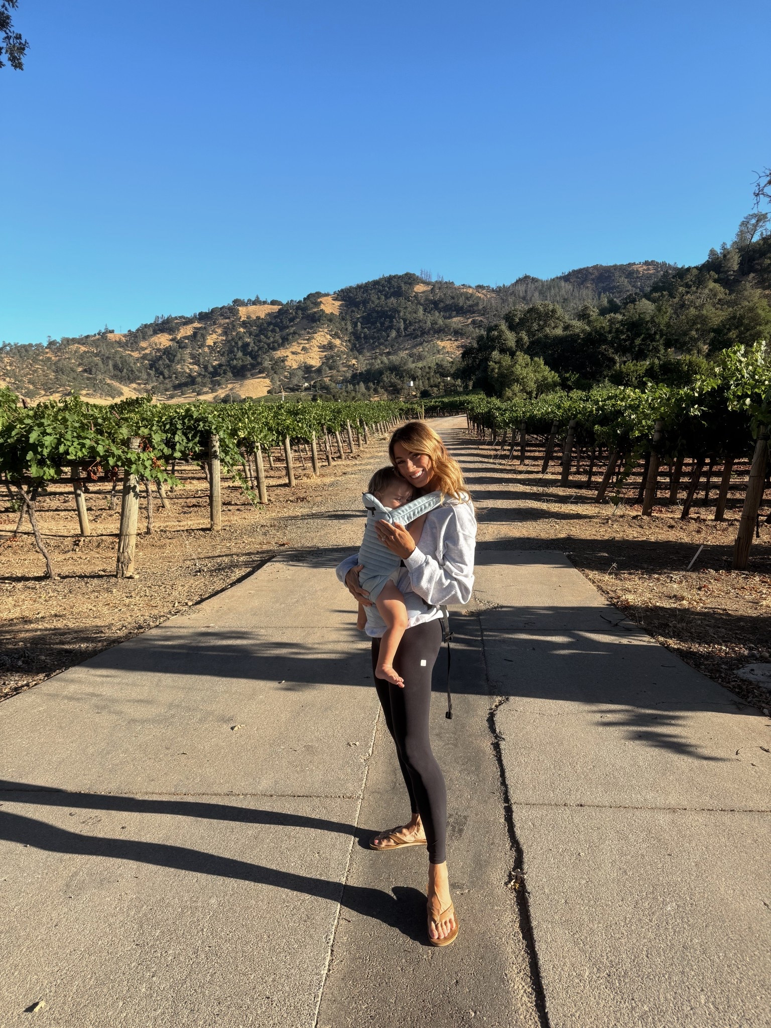 Essentials. Black leggings, grey sweatshirt, baby carrier, reef sandals! And a sweet baby! Try TENLEY for 20% off baby carrier or anything jumpsuit 


#LTKActive #LTKU #LTKTravel