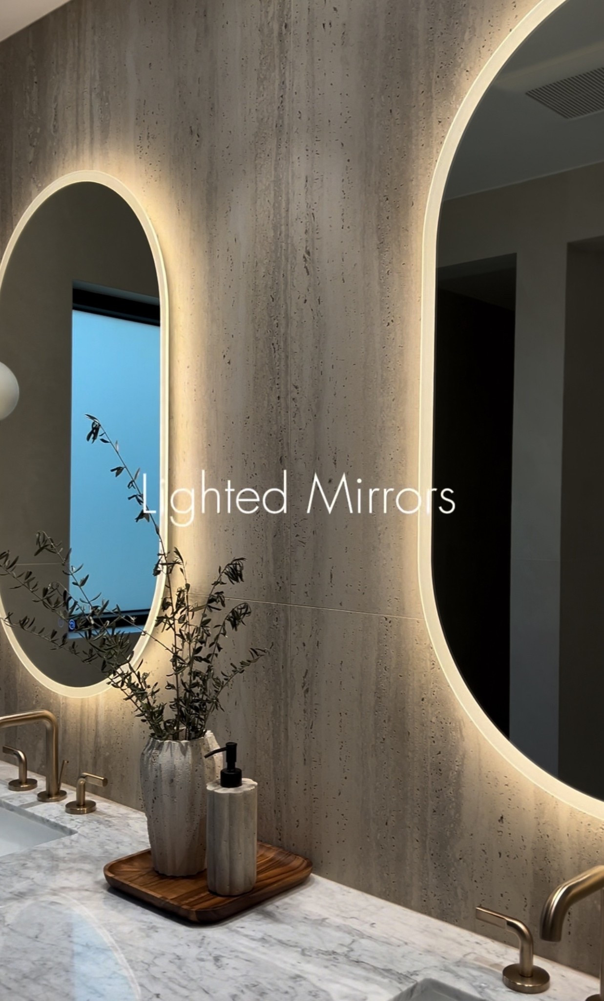 Gorgeous lighted mirrors 

#LTKHome