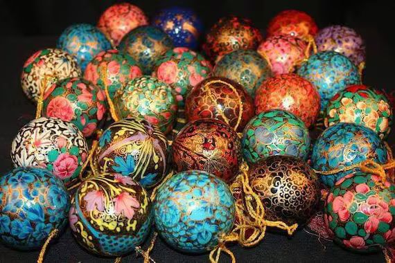 Handmade Christmas BallsIndian OrnamentsChristmas tree | Etsy | Etsy (US)