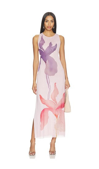 Vix Swimwear Twist Long Cover Up Dress in Mauve. - size XL | Revolve Clothing (Global)