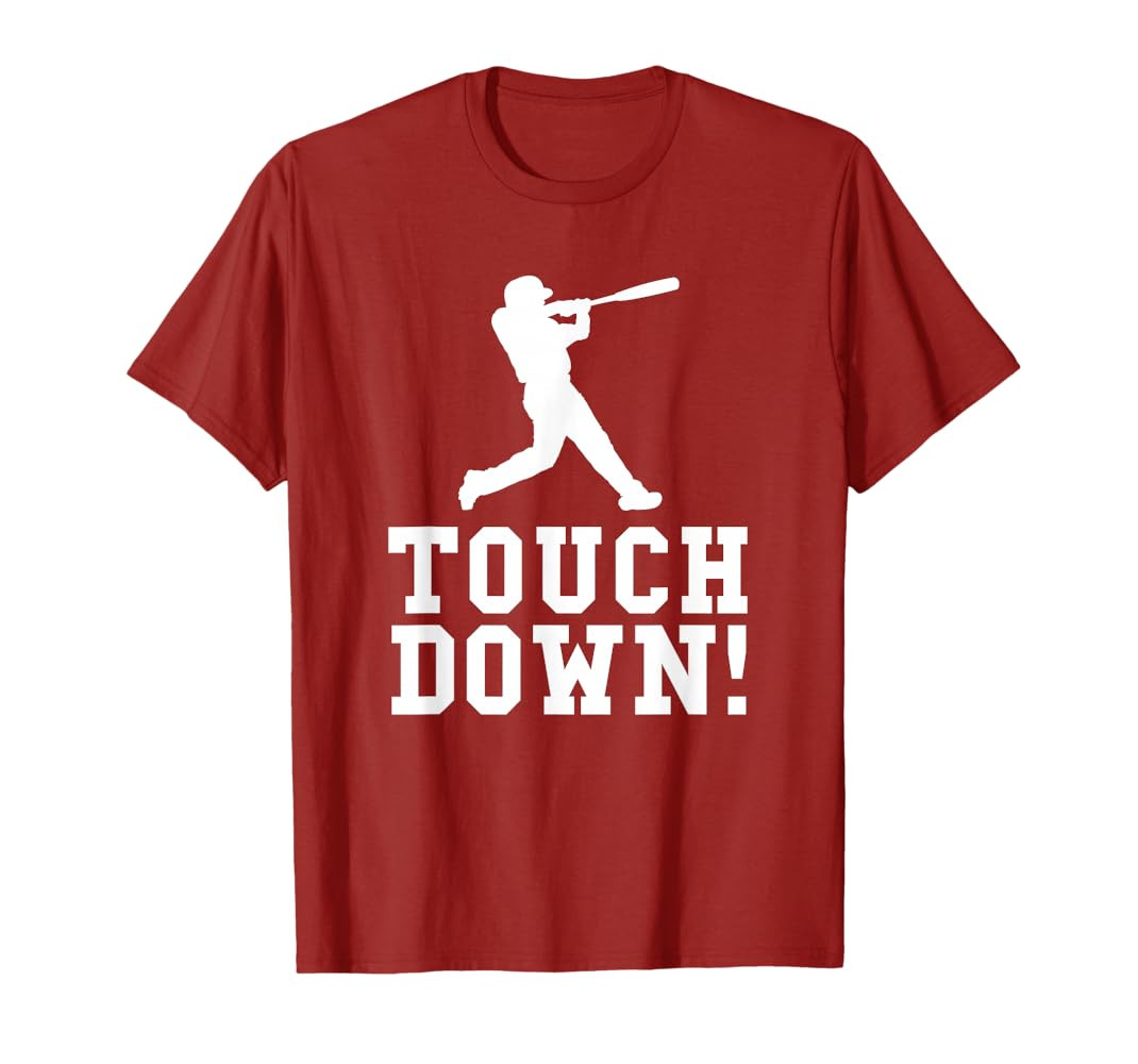 Funny Touchdown Baseball Football Sports Gift T-Shirt | Amazon (US)