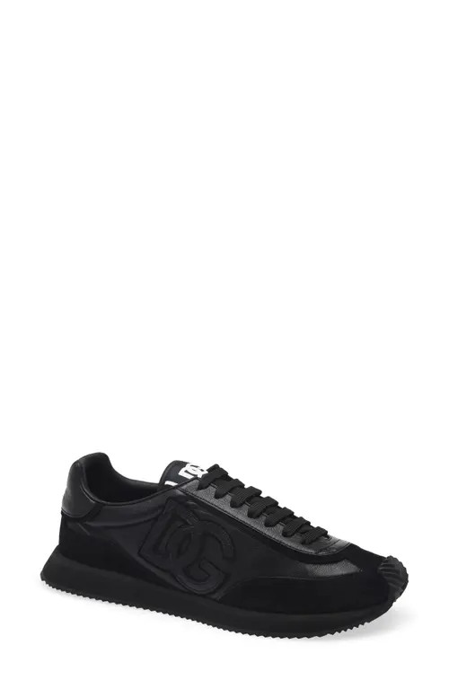 Dolce&Gabbana DG Cushion Sneaker in Nero/nero at Nordstrom, Size 42 | Nordstrom