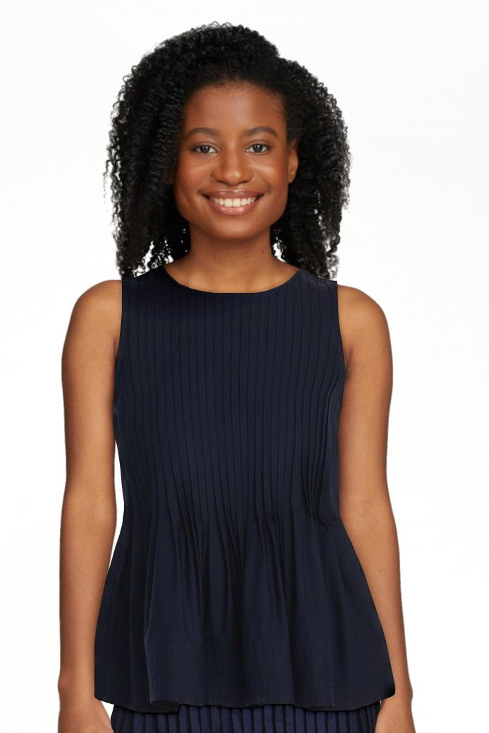 Free Assembly Women's Sleeveless Pintuck Peplum Top, Sizes XS-XXL | Walmart (US)