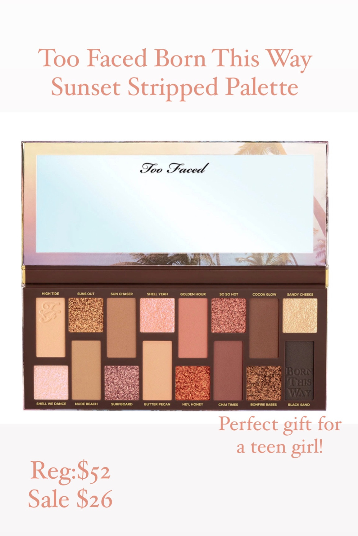 Teen girl gift. Makeup pallet. Too faced. 

#LTKCyberweek #LTKSeasonal #LTKGiftGuide