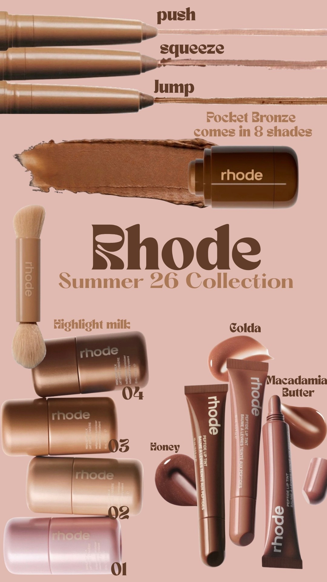 The new Rhode collection is live!! Get it before it sells out!
#rhode #rhodesummer #bronzer #highlighmilk