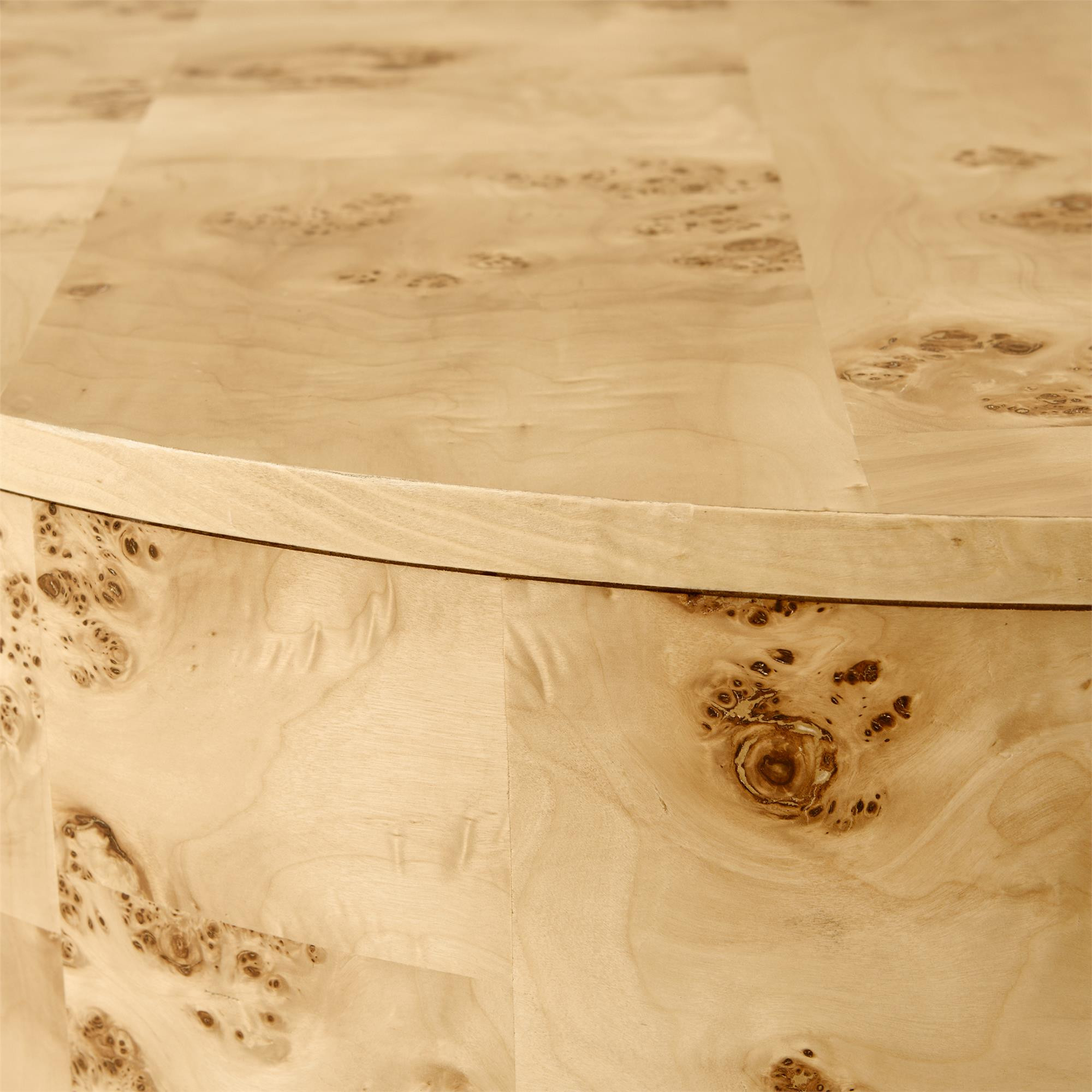 Better Homes & Gardens Burlwood Round Coffee Table, Light Burl Wood Veneer - Walmart.com | Walmart (US)