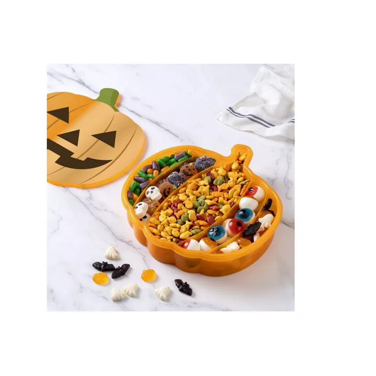 Cook With Color Figural Pumpkin Halloween Snackle Box Food Storage Container | Walmart (US)