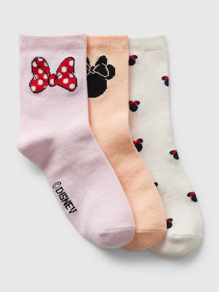GapKids | Disney Minnie Mouse Crew Socks (3-Pack) | Gap (US)