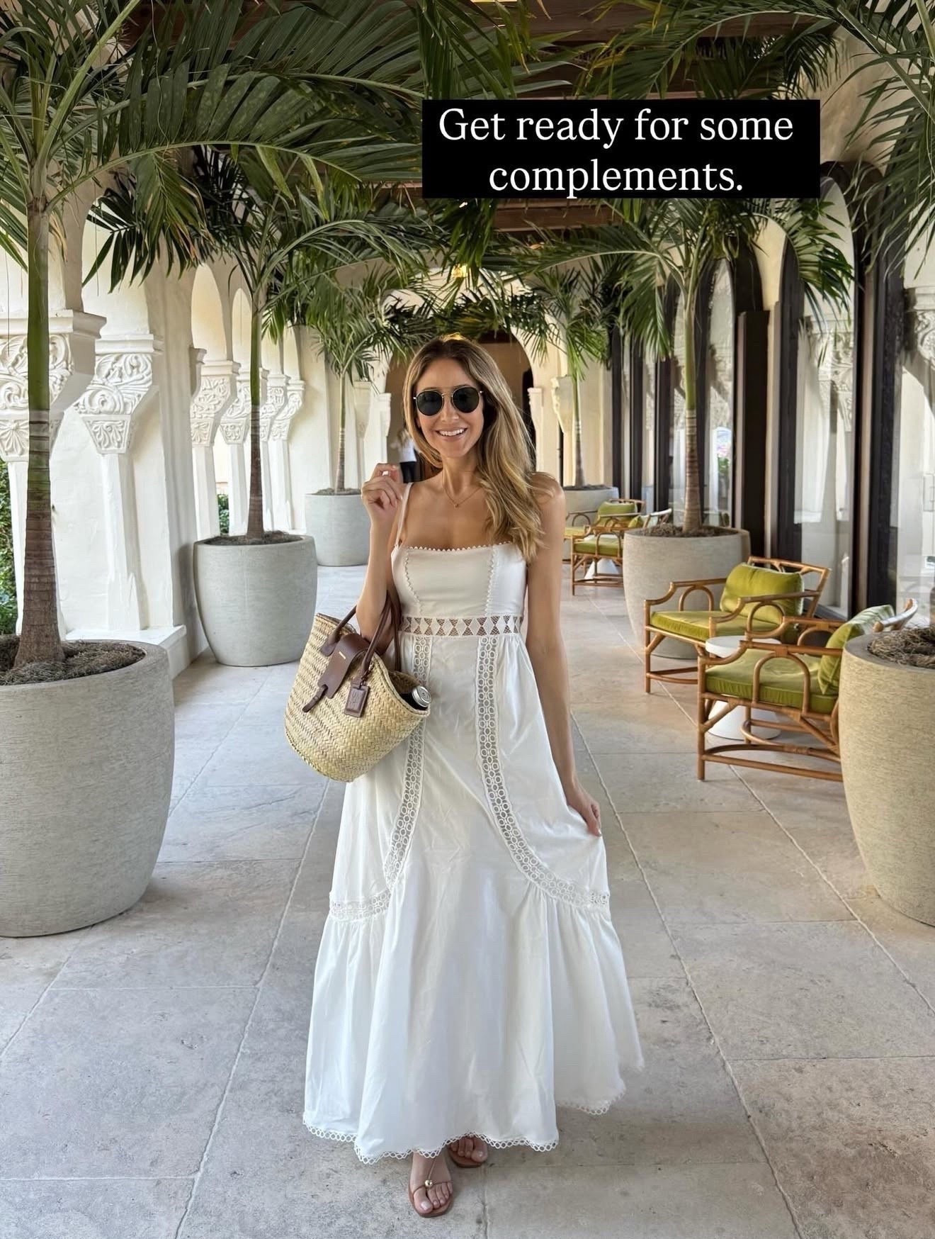 Get ready for some complements because this dress is gorgeous, beautiful, elegant, and comfortable. Perfect for sunny days and resort wear. First true to size and I’m wearing size small

#LTKU #LTKgrwm #LTKOver40