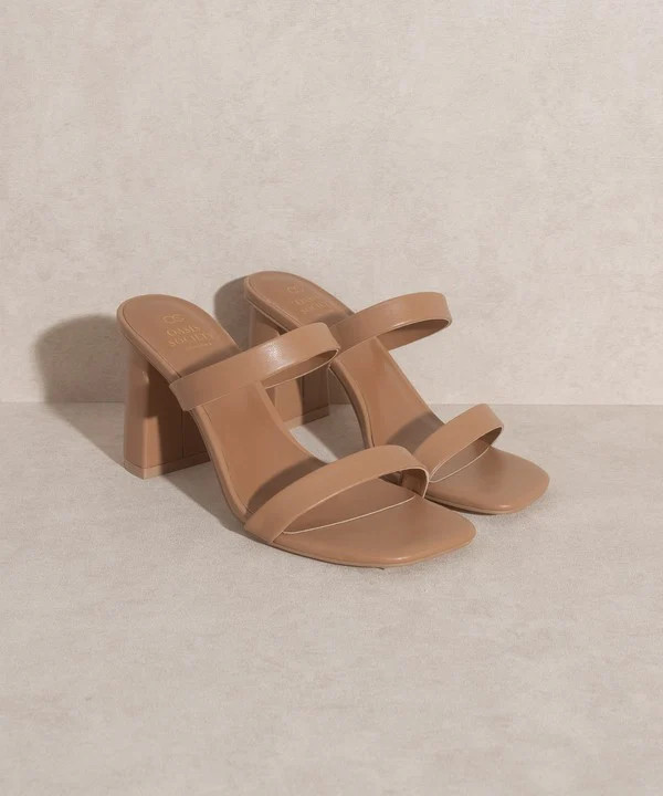 OASIS SOCIETY Khloe - Modern Strappy Heel BEIGE / 8.5 | Casual Chic Boutique
