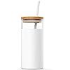 Tronco 20oz Glass Tumbler Straw Silicone Protective Sleeve Bamboo Lid - BPA Free | Amazon (US)