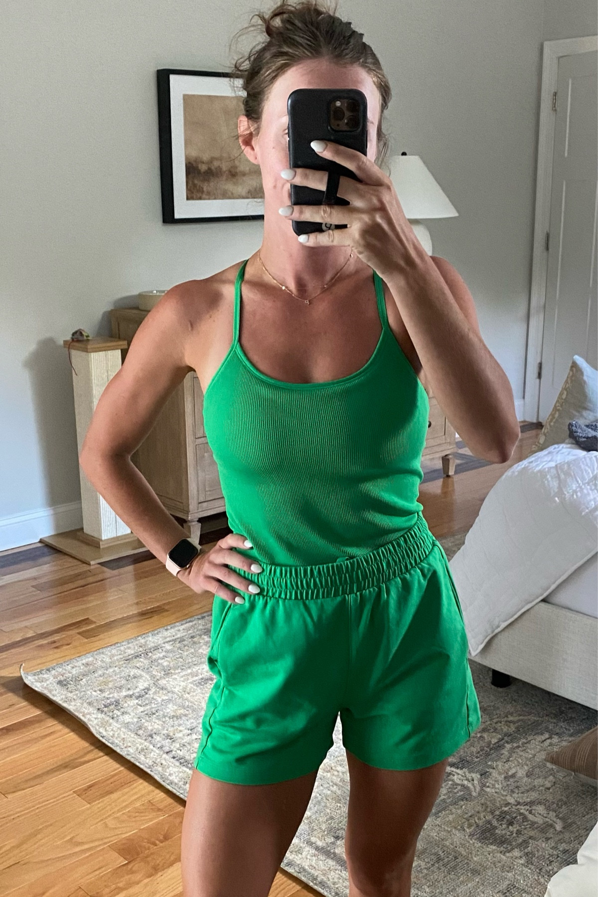 OOTD 💚
this seamless tank is so soft! 
small top
xsmall shorts

Target comfy outfit
Target Athleisure
Target finds
Target tanktop
Target activewear
Target seamless
Target shorts

#LTKunder50 #LTKfit