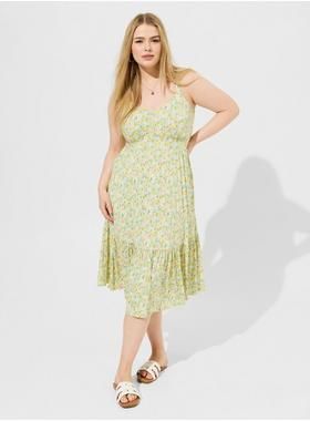 Midi Super Soft Tiered Dress | Torrid (US & Canada)