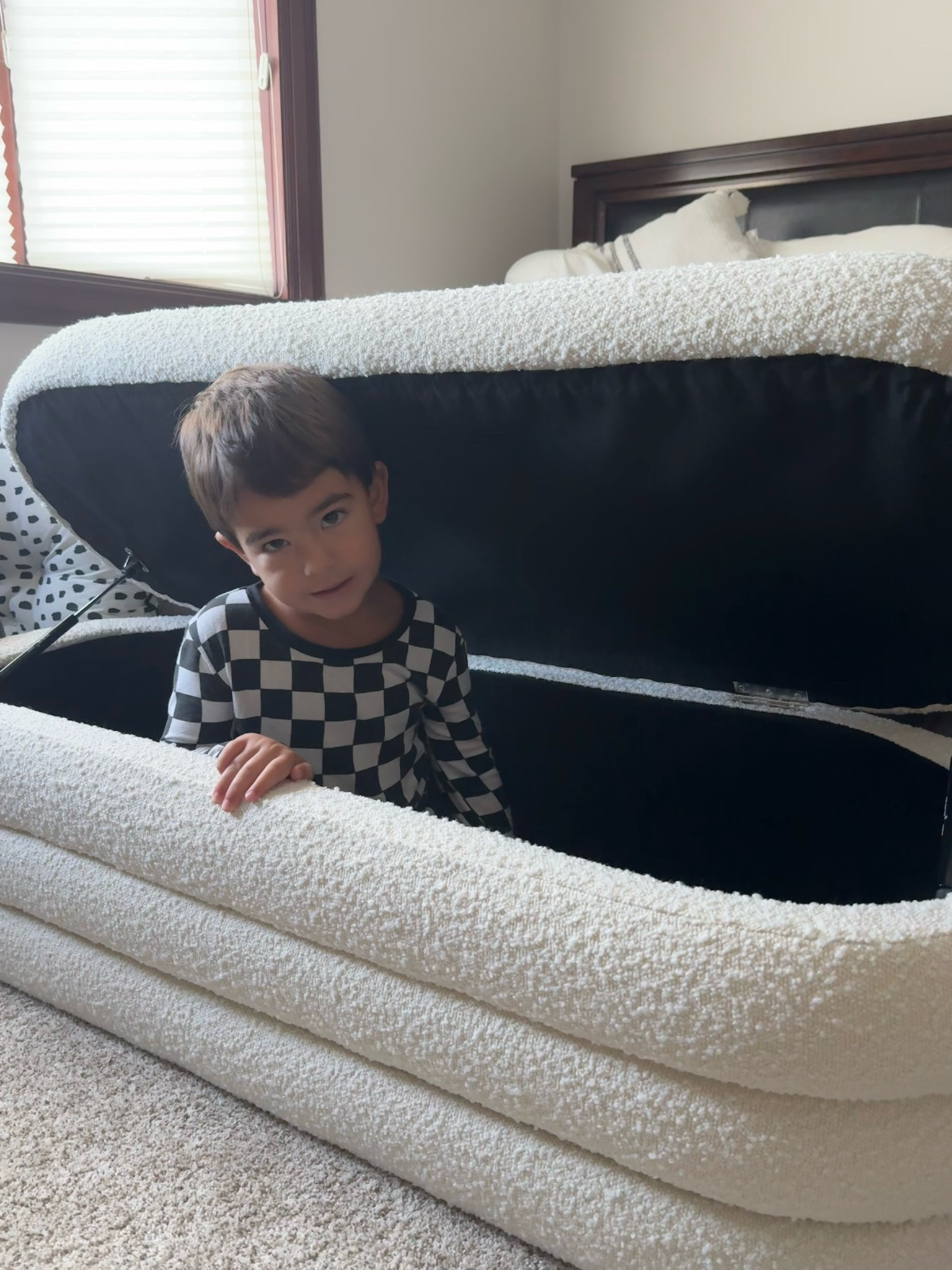 The new storage ottoman is Tino approved 🖤

🏁 Dreamland Baby code: GABRIELLEMONACO

#LTKFamily #LTKSaleAlert #LTKHome