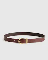 Allegra European Leather Belt in Espresso Brown | Quince