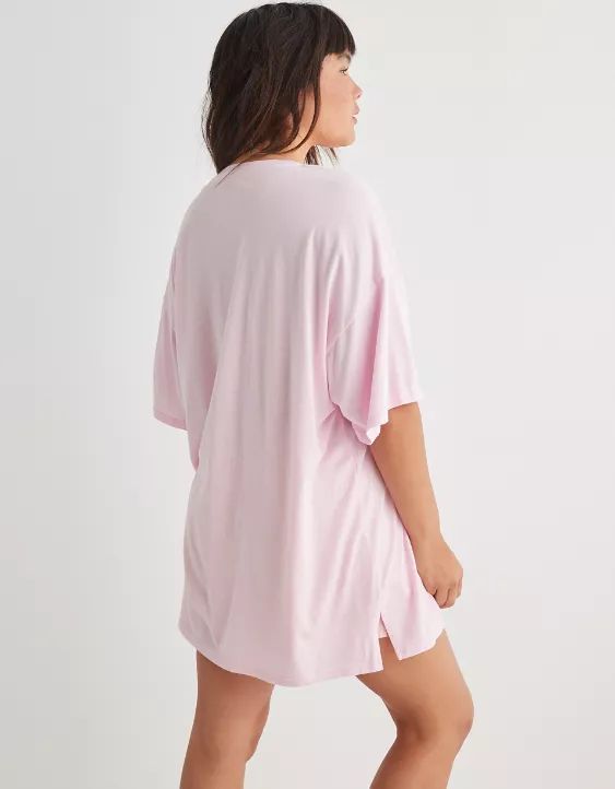 Aerie Smiley® Sleep Happens Night Tee | American Eagle Outfitters (US & CA)
