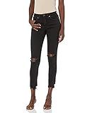 Silver Jeans Co. Women's Most Wanted Mid Rise Skinny Jeans, EcoFriendly Black, 28W x 27L | Amazon (US)