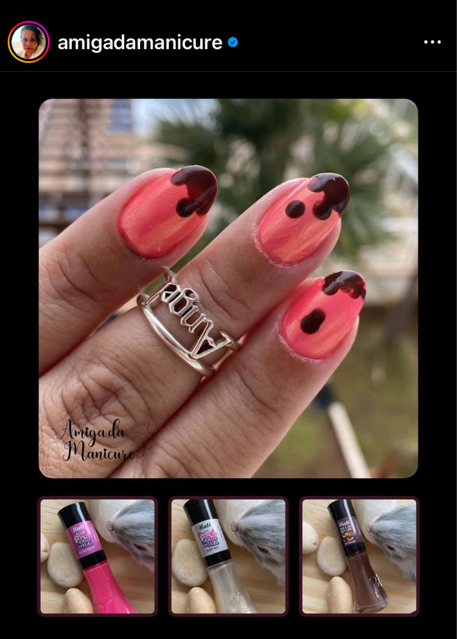 Pense numa esmaltação que dá vontade de morder…rsrsrs…morango com chocolate, temos! 

#LTKbrasil #LTKbeauty
