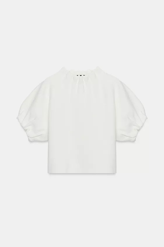 TOP EN MAILLE À FRONCES | Zara FR