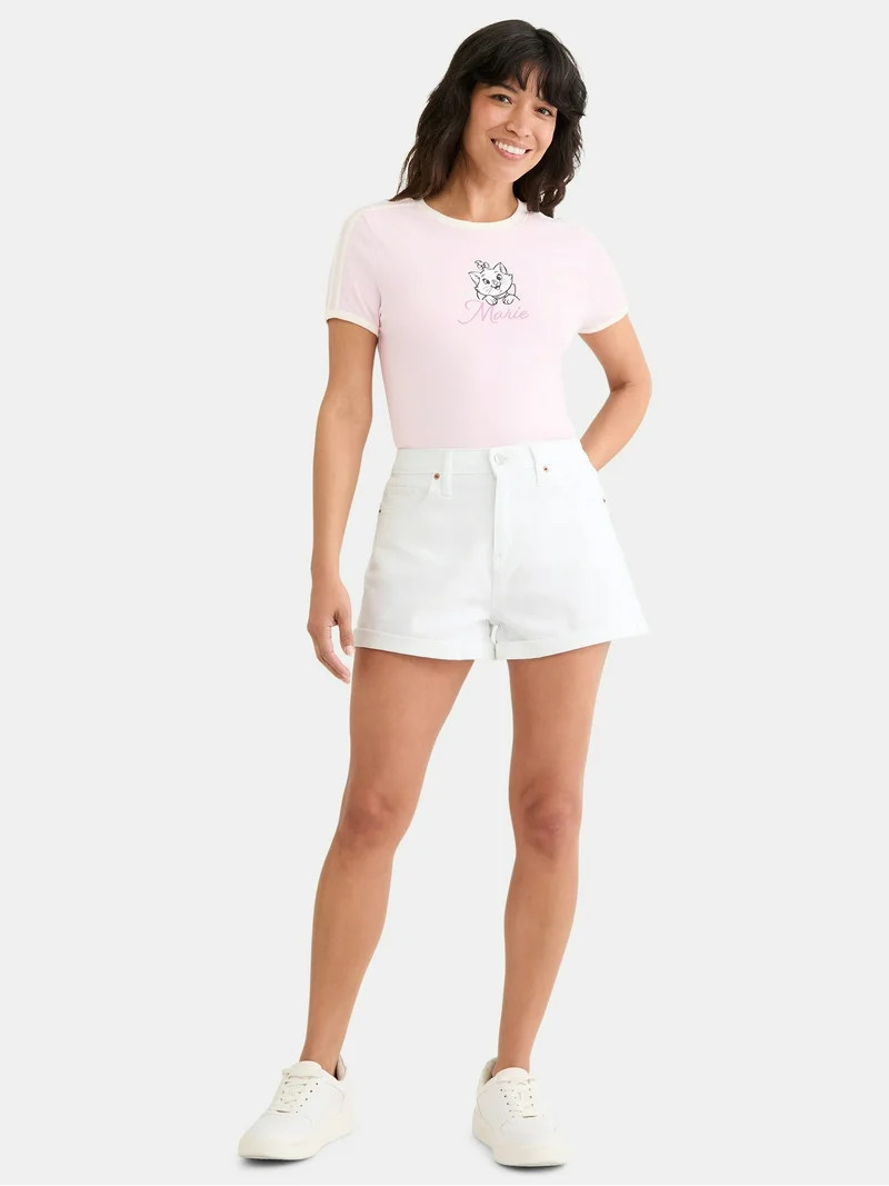 Disney Aristocats Women's Graphic Baby Tee, Sizes XXS-XXL | Walmart (US)